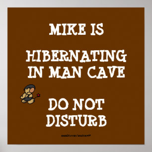 Affiches Hiberner la caverne d'homme