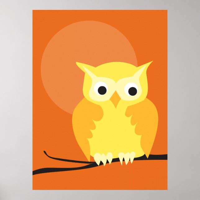 Affiches hibou 11 (Devant)