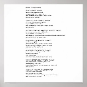 Affiches Hiérarchie des formateurs sportifs