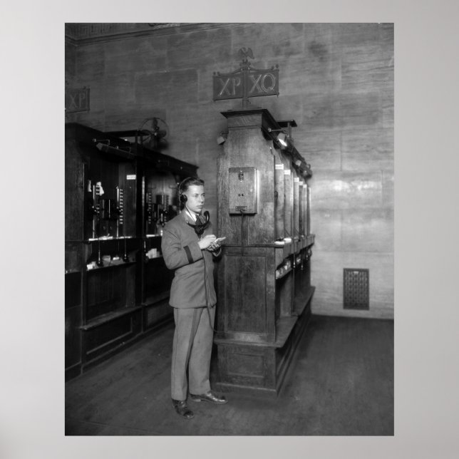 Affiches High Tech à Wall Street, 1928 (Devant)