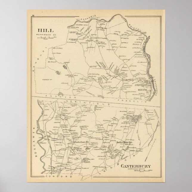 Affiches Hill, Canterbury (Devant)