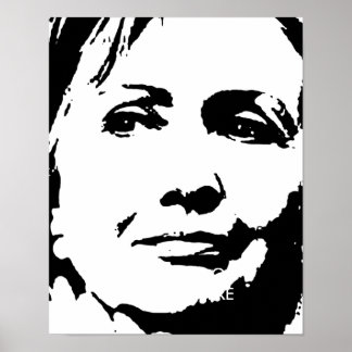 AFFICHES HILLARY CLINTON INK ART