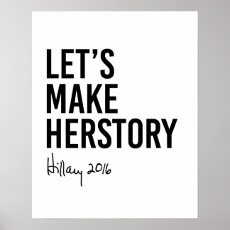 Affiches Hillary - Faisons son Herstory -