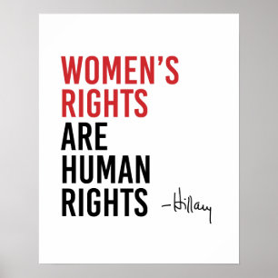 Affiches Hillary - Les droits des femmes sont des droits hu