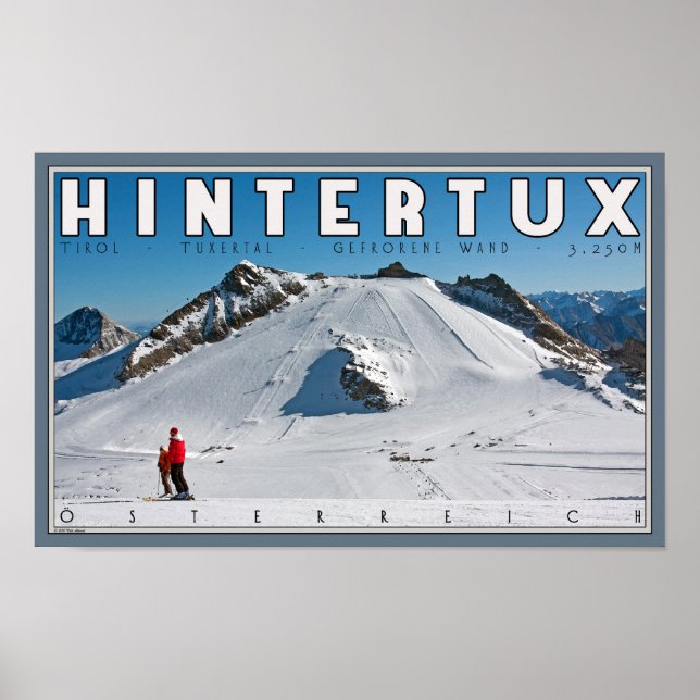 Affiches Hintertux - la baguette Gefrorene (Devant)