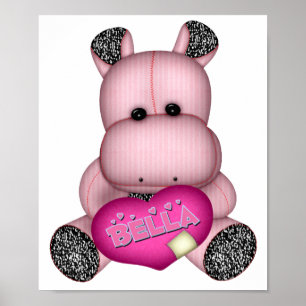Affiches Hippopotame de Bella