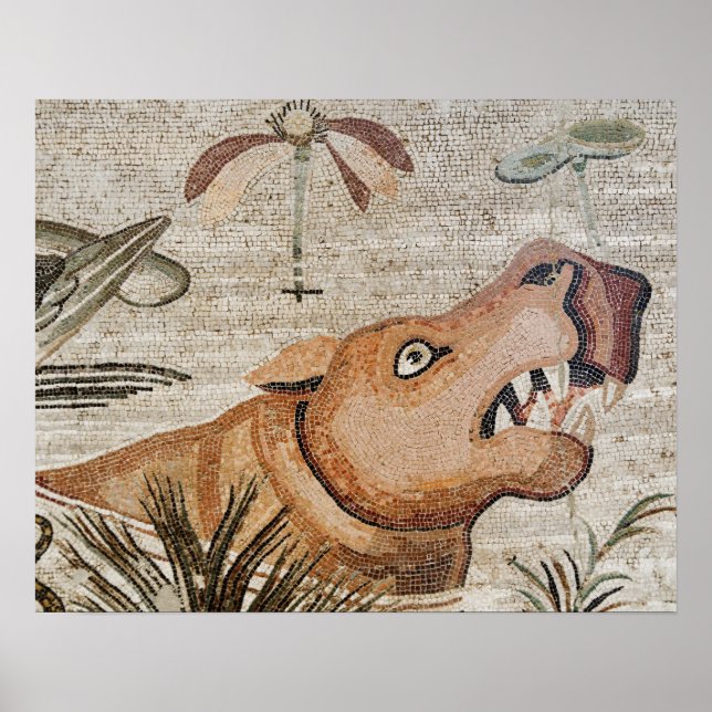 Affiches Hippopotamus, Nile mosaic, House of the Faun (Devant)