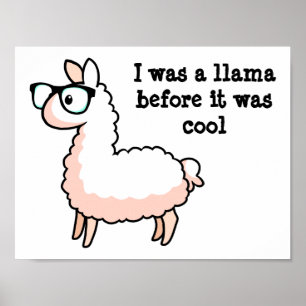 Affiches Hipster Llama