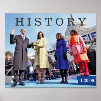 Affiches HISTOIRE : Cérémonie d'investiture du président Ob