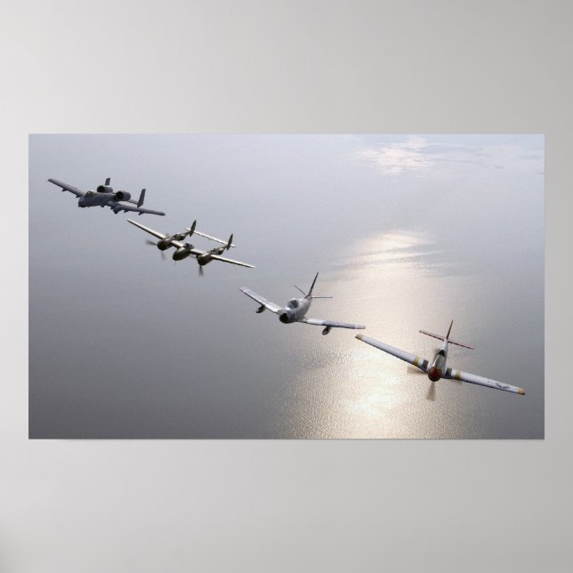 Affiches Histoire des avions de guerre (Devant)