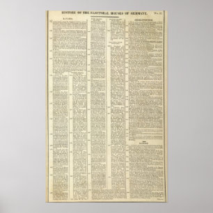 Affiches Histoire des Chambres électorales de l'Allemagne