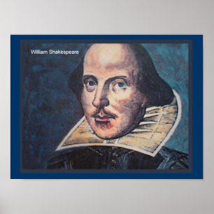 Affiches Histoire, Portrait de William Shakespeare