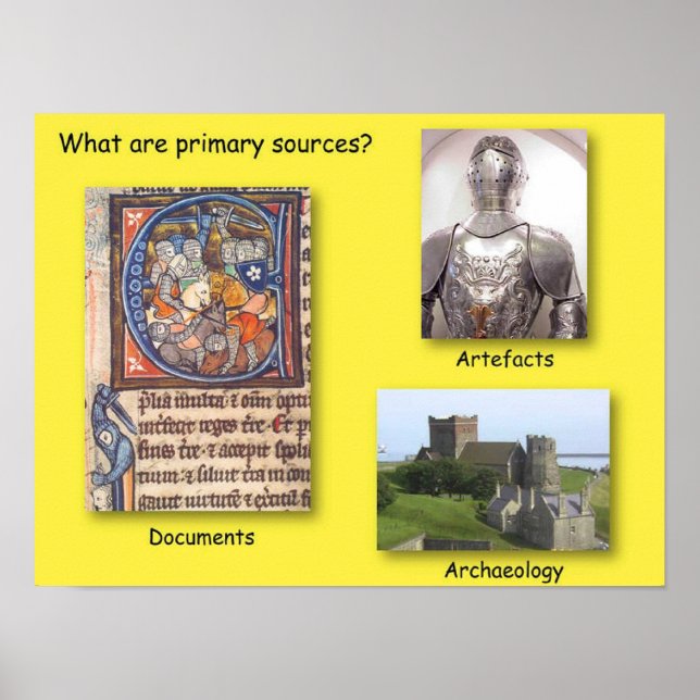 Affiches Histoire, quelles sont les sources primaires? (Devant)