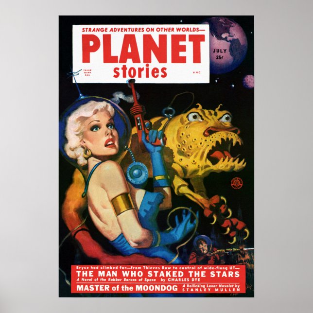 Affiches Histoires de planète vintage Invasion Alien (Devant)
