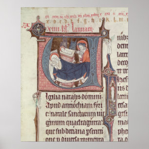 Affiches Historiated initials 'U' and 'I'