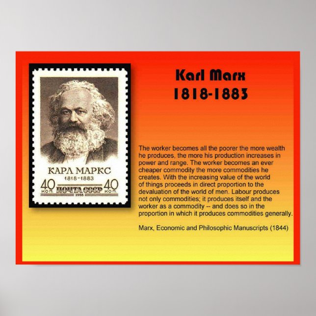 Affiches History, Politics, Karl Marx 1818-1883 (Devant)