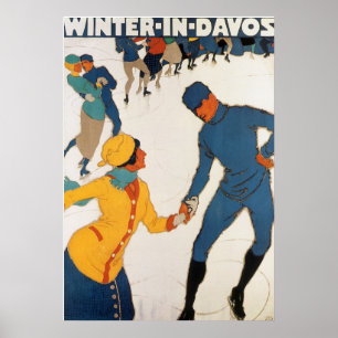 Affiches Hiver À Davos