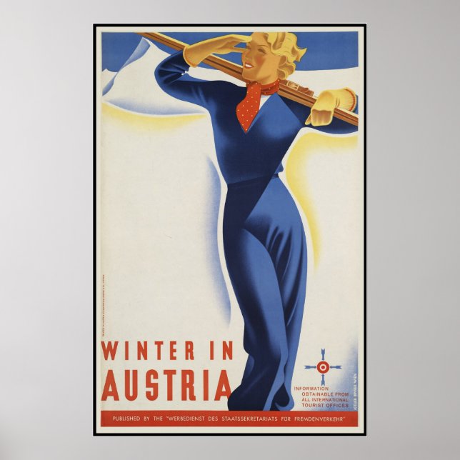 Affiches Hiver en Autriche (Devant)