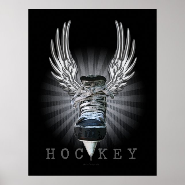 Affiches Hockey ailé (Devant)