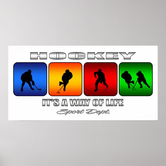 Affiches Hockey cool C'Est Un Moyen De Vie (Devant)