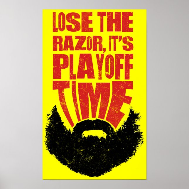 Affiches Hockey Playoff Beard (Devant)