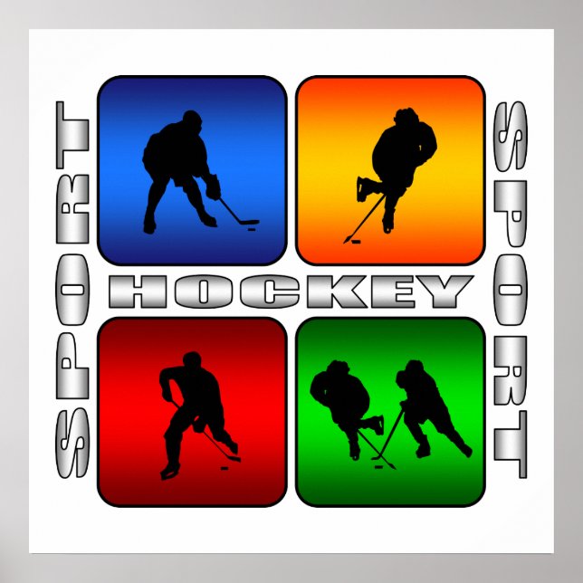 Affiches Hockey spectaculaire (Devant)