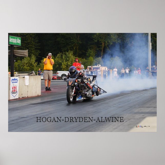 Affiches Hogan-Dryden-Alwine Top Fuel 2008 (Devant)