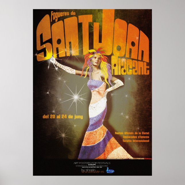 Affiches Hogueras de San Juan Alicante (Devant)