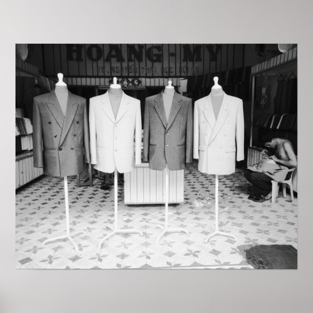 Affiches Hoi An Vietnam, des costumes sur mesure pour aller (Devant)