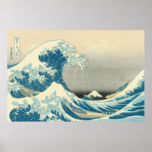 Affiches Hokusai - Sous la vague de Kanagawa