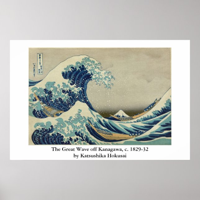 Affiches Hokusai's (Devant)