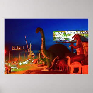 Affiches Holbrook Dinosaures-Rte 66