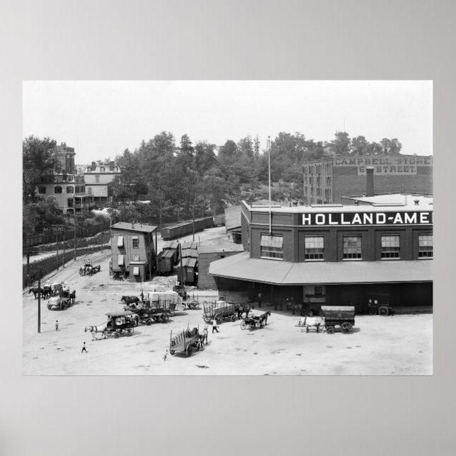 Affiches Holland American Docks : 1900 (Devant)