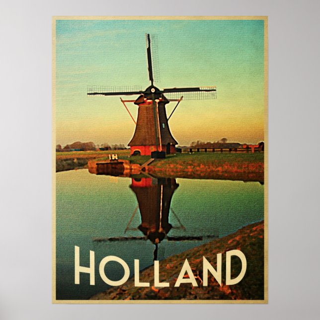 Affiches Holland Windmill (Devant)