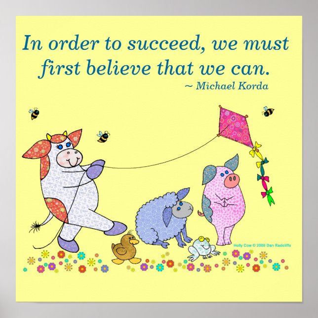 Affiches Holly Cow, "Crois En Toi-Même" (Devant)