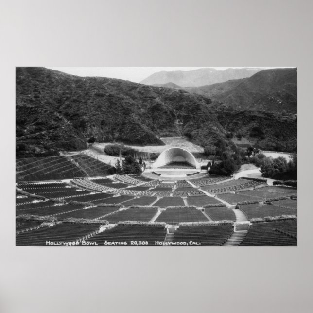 Affiches Hollywood, Californie Hollywood Bowl View (Devant)