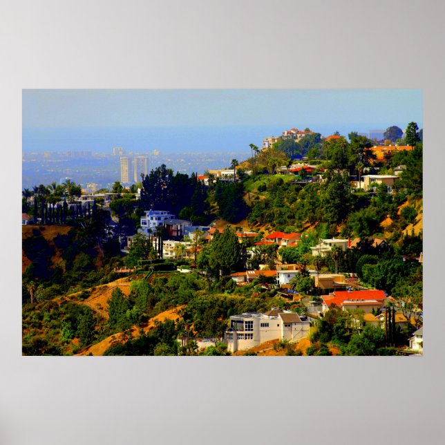 Affiches Hollywood Hills, Californie (Devant)
