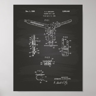 Affiches Holster For A Gun 1960 Patent Art - Blueprint