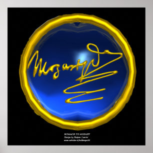 Affiches HOMAGE À MOZART, Blue Sapphire taille colossale