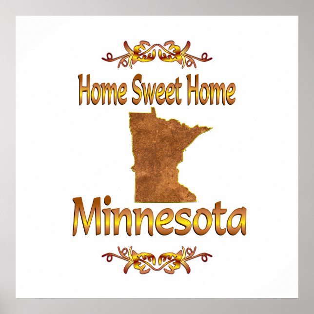 Affiches Home Sweet Home Minnesota (Devant)