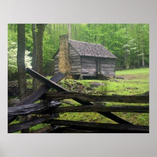 Affiches Homestead sur un matin brumeux