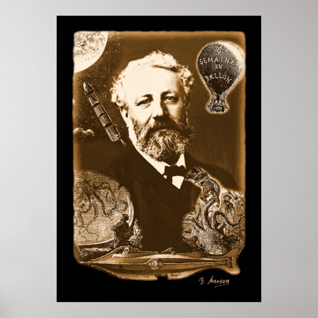 Affiches Hommage à Jules Verne (Devant)