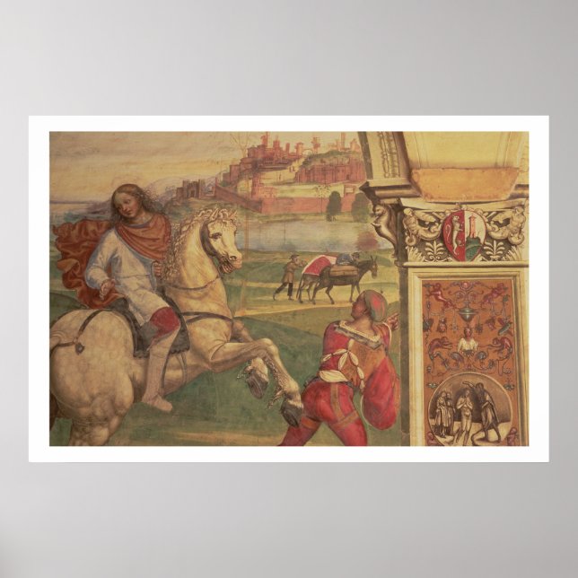 Affiches Homme à cheval, de la Vie de Saint Benoît (f (Devant)