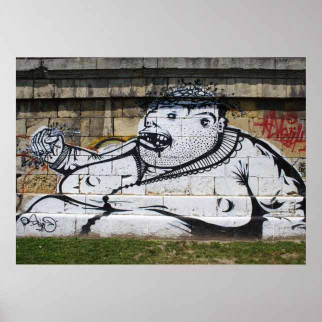 Affiches Homme blanc gras (Devant)