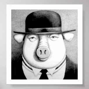 Affiches Homme de porc