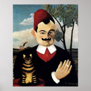 Affiches Homme et chat, Henri Rousseau