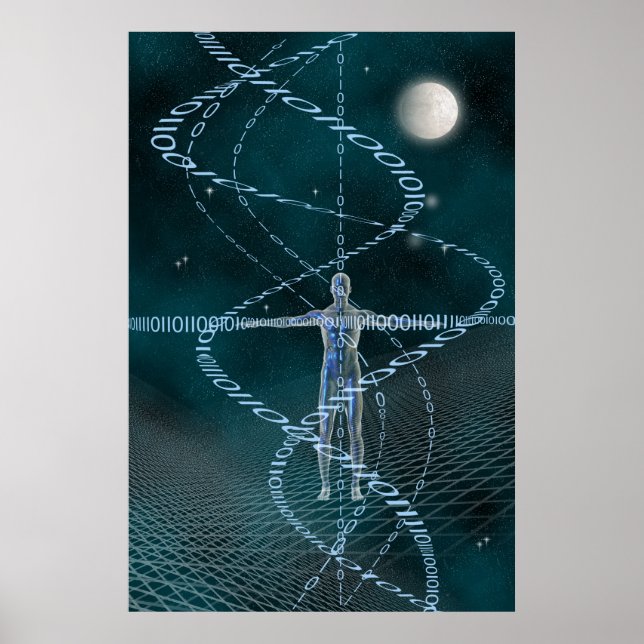 Affiches Homme et cyberespace (Devant)