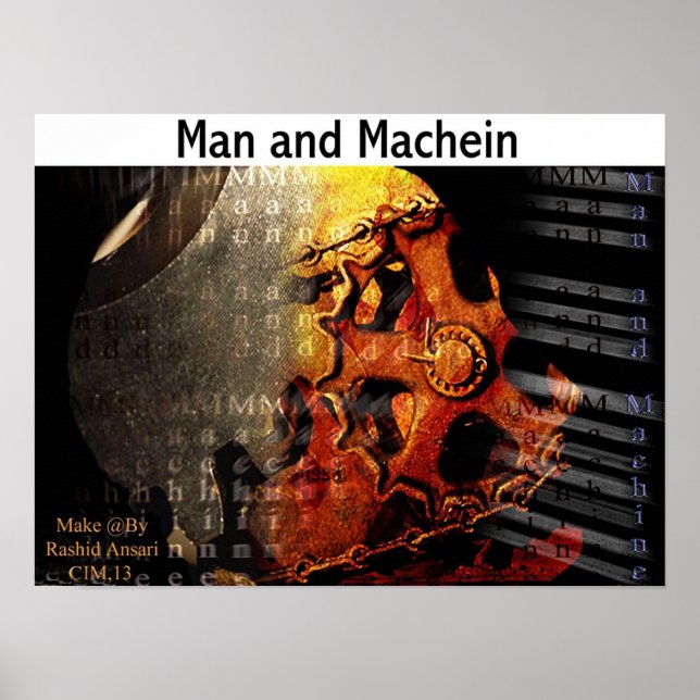 Affiches Homme et Machien (Devant)