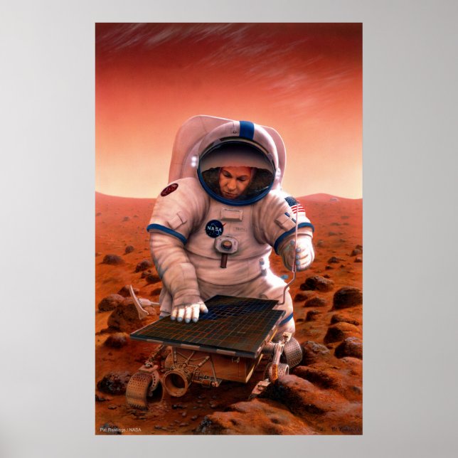 Affiches Homme et Sojourner se rencontrent sur Mars (Devant)