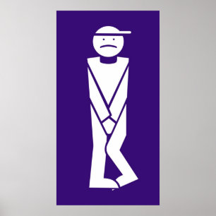 Affiches Homme pour toilettes